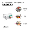 Canasta Organizadora YORK LYRA -  Cromo