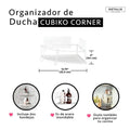 Organizador de Ducha CUBIKO CORNER (2) - Blanco